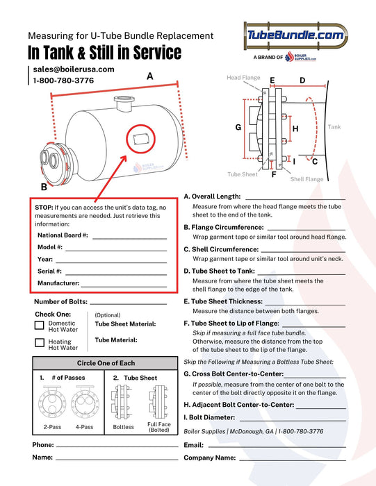 Made-to-Spec Tube Bundle Replacement — No Manufacturer Info Needed